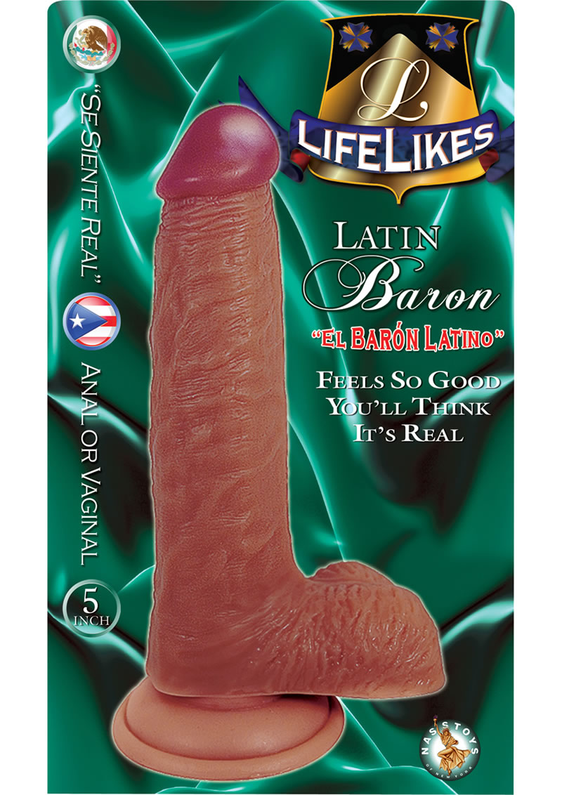 Lifelikes Latin Baron Dildo 5 Inch Flesh Feel The Vibration