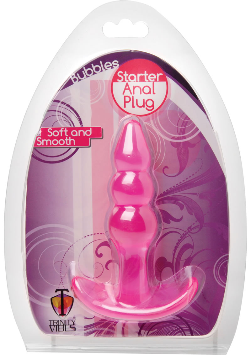 Trinity Vibes Bubbles Starter Anal Plug Pink 4 25 Inch Feel The Vibration