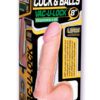 Vac U Lock UR3 Cock And Balls 8 Inch Flesh
