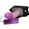 Crystal Jelly Power Cock Multispeed Vibrating Strap On Penis and Harness for Men and Women Lavender