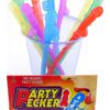 Party Pecker Sipping Straws Assorted Colors 10 Per Pack