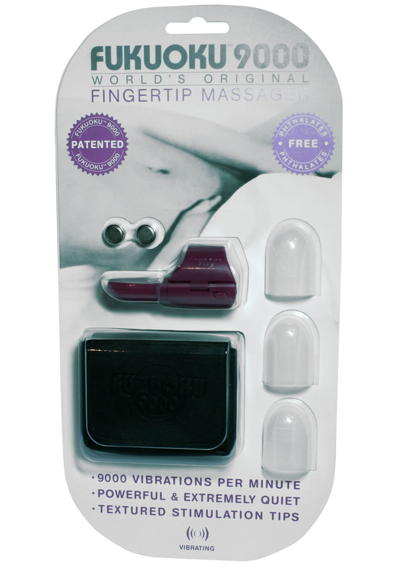 Fukuoku 9000 Fingertip Massager With Stimulating Tips Silicone