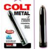 Colt Metal 6.25 Inch Vibrator Silver Waterproof