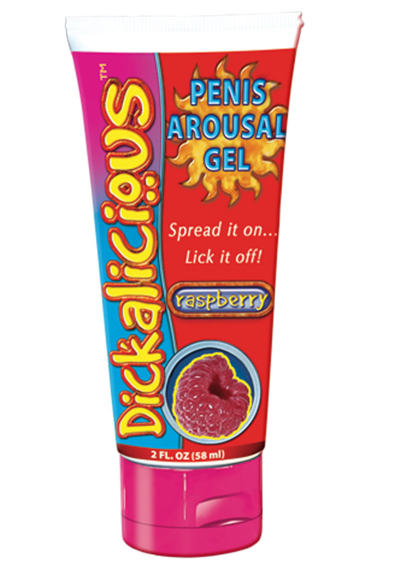 Dickalicious Penis Arousal Gel 2 Ounce Raspberry