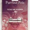 Purrrfect Pets Tickle Me Dolphin Silicone Stimulator With Vibrating Bullet Purple