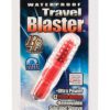 Waterproof Travel Blasters Massager With Silicone Sleeve Red