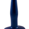 Pretty Ends Iridescent Butt Plug Medium Sil A Gel 5.5 Inch Midnight Blue