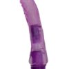 Crystal Caribbean Number 1 Jelly Realistic Vibrator Waterproof Purple 8.5 Inch