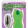 Ballistic Bullet With Versatile Plug In Jack 2 Speed Remote 2.2 Inch Green