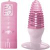 Party Girl Ribbed Jelly Plug Waterproof Pink