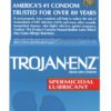 Trojan Condom Enz With Spermicidal Lubricant 3 Pack