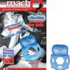 The Macho Erection Keeper 7 Function Vibrating Cockring Blue