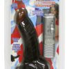 Real Skin Afro American Whoppers Vibrating Dong With Balls 7 Inch Brown