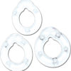 All American Triple Rings Silicone Cockrings Waterproof Clear