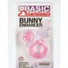 Basic Essentials Bunny Enhancer With Removable Stimulator Pink