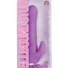 Spellbound Stud Double Jack Multispeed Realistic Vibrator With Clit Stimulator Waterproof Purple 4.75 Inch