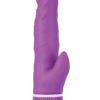 Spellbound Stud Double Jack Multispeed Realistic Vibrator With Clit Stimulator Waterproof Purple 4.75 Inch