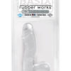 Basix Rubber Works 6.5 Inch Dong With Suction Cup Waterproof Clear