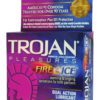 Trojan Condom Pleasures Fire and Ice Dual Action Lubricant 3 Pack