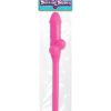 Bachelorette Party Favors Jumbo Sucking Straw 11 Inch Pink