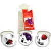 Edible Candle Threesome Round Massage Oil Candles 3 Per Bag
