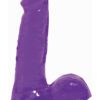 Basix Dong With Suction Cup 6 Inch Purple