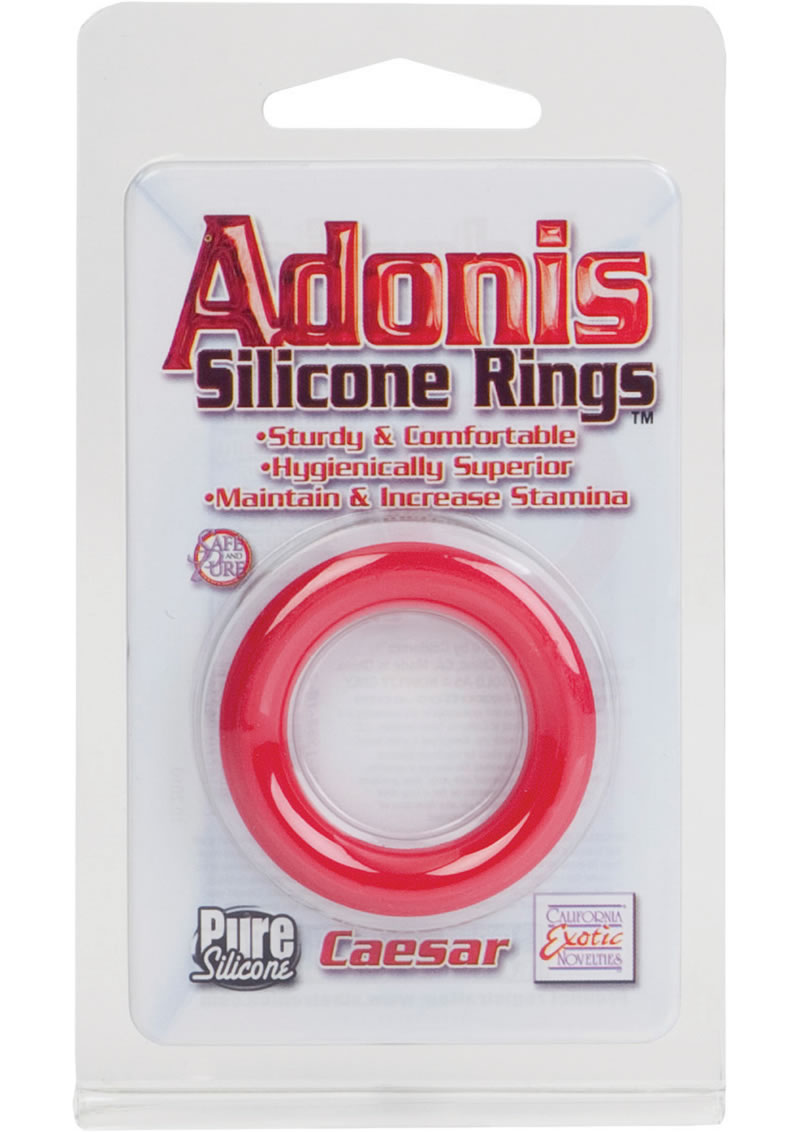 Adonis Silicone Rings Ceasar Red