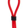 Silicone Stud Lasso Adjustable Cock Ring Red