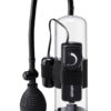 Pump Worx Beginners Vibrating Pump With Cock Ring Clear