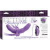 Fetish Fantasy Elite Vibrating Double Delight Strap On Silicone Waterproof 10 Inch Purple