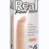 Real Feel Lifelike Toyz Number 6 Realistic Vibrator Waterproof Flesh 7.5 Inch