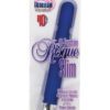 10 Function Risque Slim Vibrator Waterproof 5.5 Inch Blue