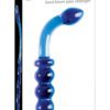 Icicles No 31 Double Side Glass Anal Probe 9.5 Inch Blue