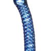 Icicles No 29 Textured Glass Dildo Blue 7.75 Inch