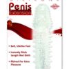 Silicone Penis Extension 5.5 Inch Clear
