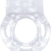 Macho Crystal Collection Vibrating Cockring Clear