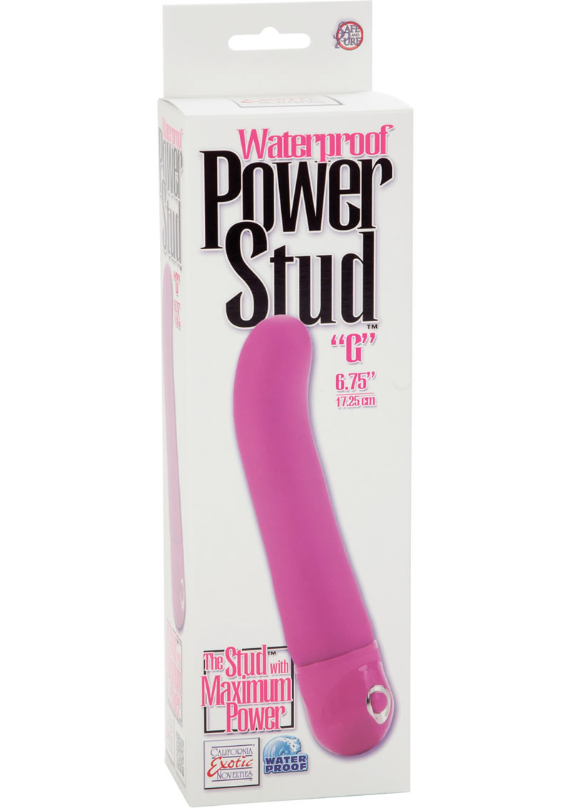 Power Stud G Vibrator Waterproof Pink 6.75 Inch
