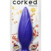 Corked Silicone Anal Plug Waterproof Small Blue