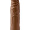 Real Feel Lifelike Toyz Number 1 Realistic Vibrator Waterproof Brown 7.5 Inch