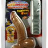 Real Skin Latin American Mini Whoppers Vibrating Dong With Balls Brown 5 Inch