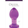 Crystal Premium Glass Plug Purple 3 Inch