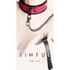 Sinful Vinyl Collar Pink Adjustable