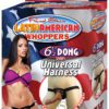 Real Skin Latin American Whoppers Vibrating Dong With Harness 6.5 Inch