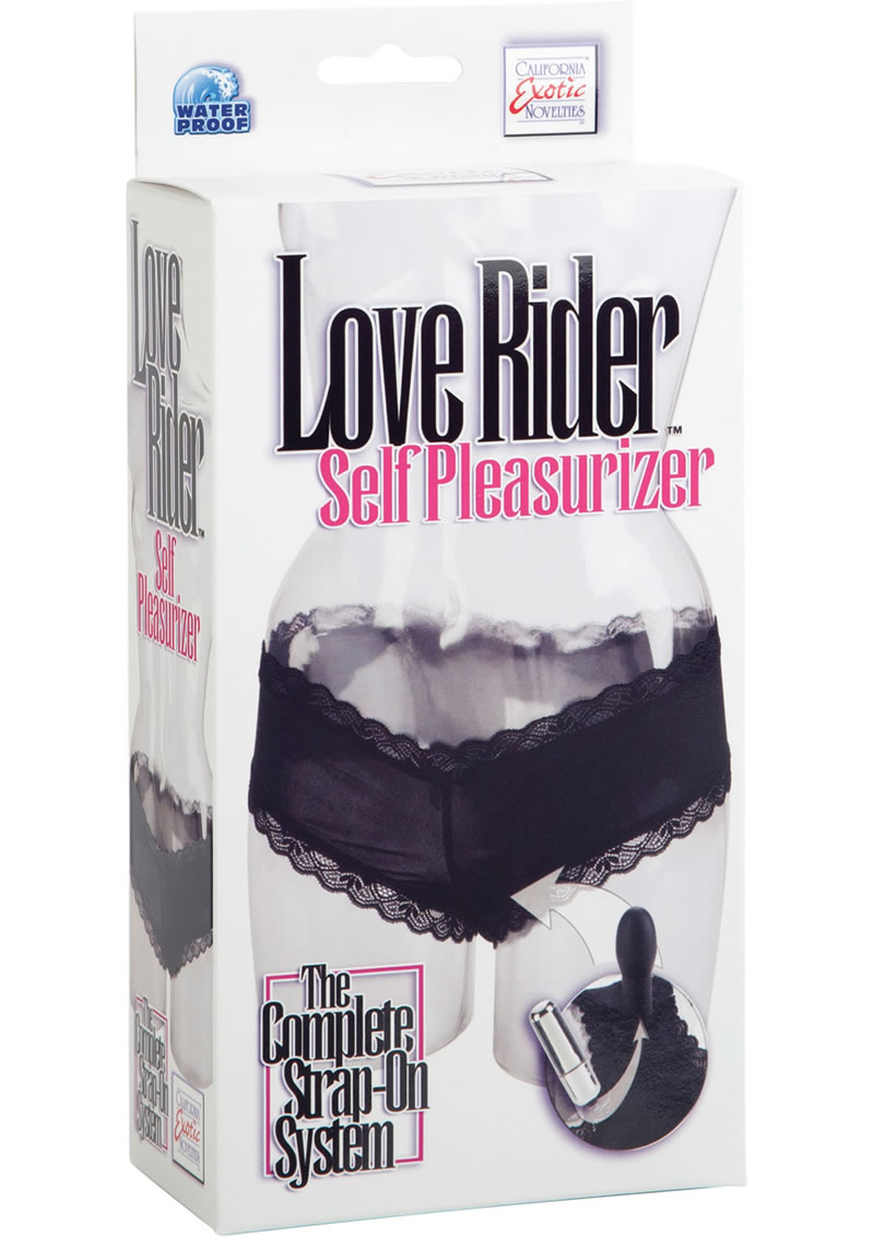 Love Rider Self Pleasurizer Waterproof Vibrating Panty Black