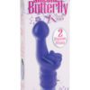 Silicone Butterfly Kiss Dual Motor Vibe Waterproof Purple