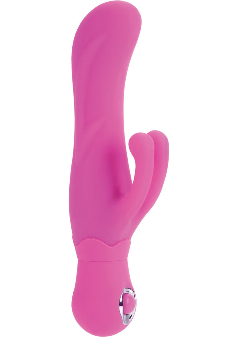 Posh Silicone Double Dancer Vibrator Waterproof Pink
