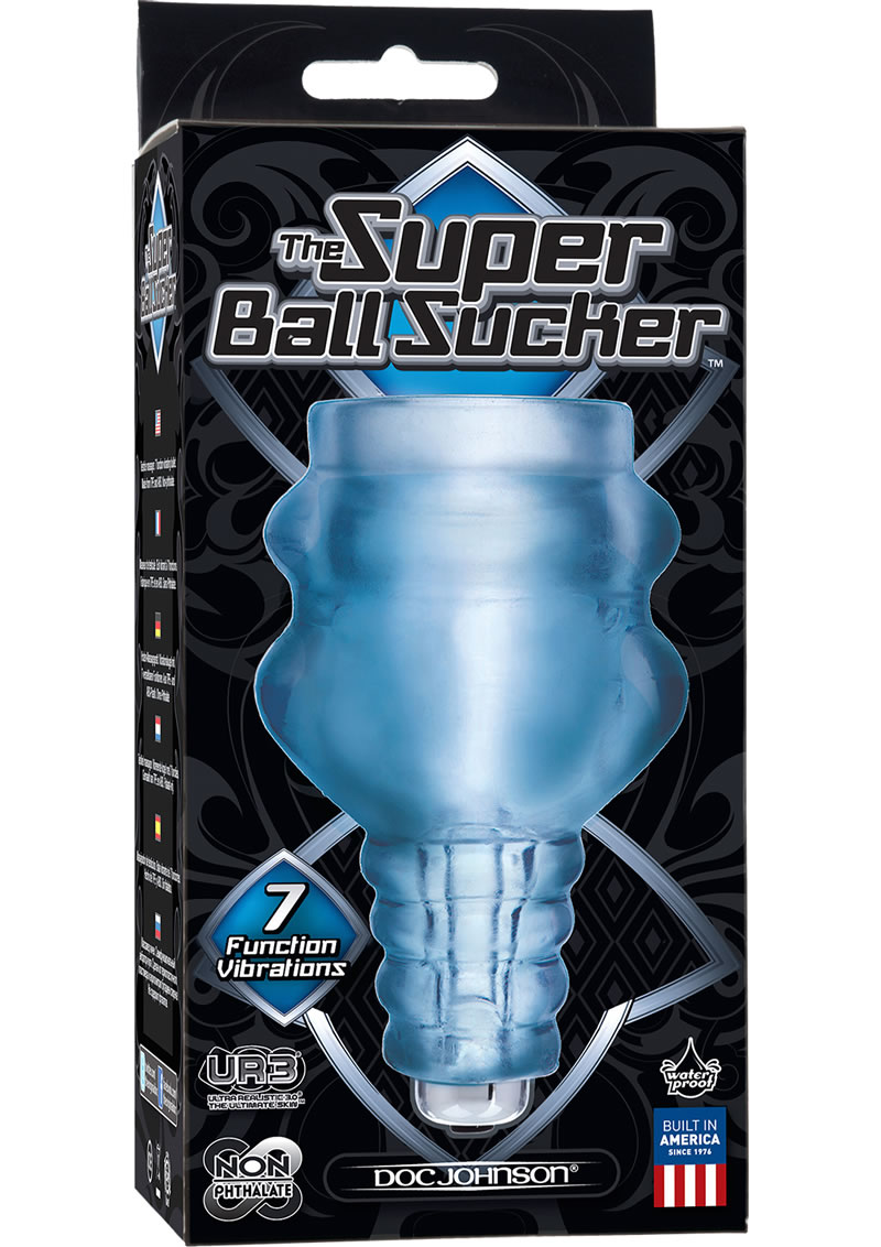 Super Ball Vibrating Sucker Waterproof Clear