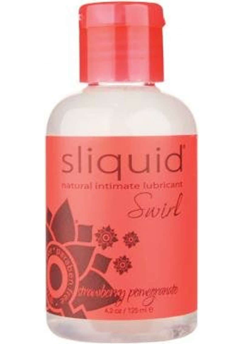 Sliquid Swirl Natural Water based Lubricant Strawberry Pomegranate 4.2 Ounce