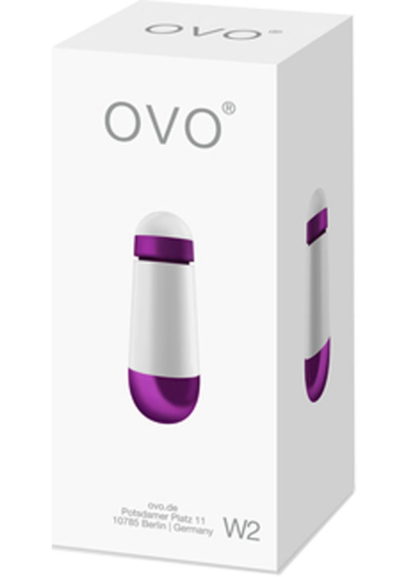 Ovo W2 Bullet Waterproof White And Metallic Violet