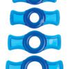 TitanMen Tools Cock Ring Set Blue 4 Each Per Set